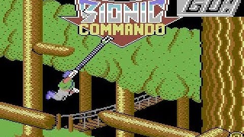 Bionic Commando Review for the Commodore 64 by John Gage