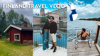 I FINALLY BROUGHT MY HUSBAND TO FINLAND FOR THE FIRST TIME + sauna&lake swimming 🤍🇫🇮 |Travel Vlog