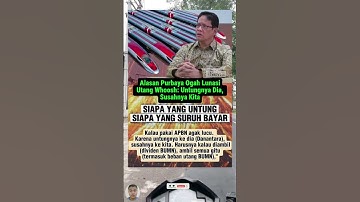 drama hutang kereta cepat whoost #menkeu #purbaya #purbaya #keretacepat #whoosh #apbn #hutang