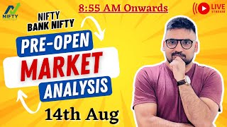 14 Aug 2023 - Live Intraday Analysis | Bank Nifty Live Analysis | @Nifty Technicals by AK