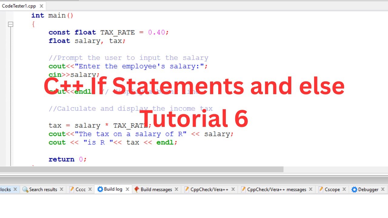 If Statements and else in C++ (For absolute beginners) - YouTube