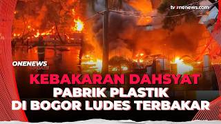 Download lagu Disambar Petir, Pabrik di Bogor Terbakar Hebat hingga Ludes | OneNews Update
