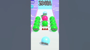 Ball Runner 2048 Merge Number HD #shorts #ballrun