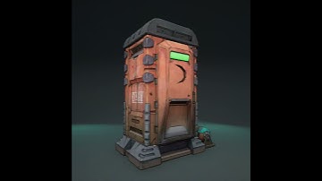 Matthew Messner Borderlands Fan Art - Dahl Porta Potty Asset - Unreal Engine 4 Turntable
