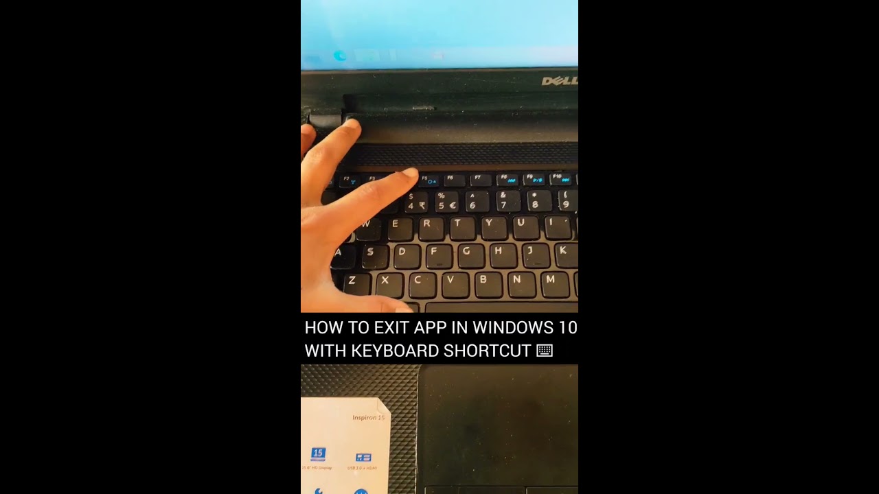 HOW TO EXIT APP IN WINDOWS 10 WITH KEYBOARD SHORTCUT Technology Tech Shorts Short
