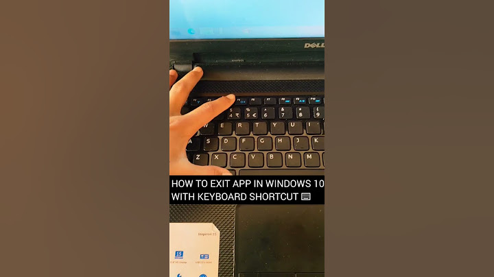 HOW TO EXIT APP IN WINDOWS 10 WITH KEYBOARD SHORTCUT ⌨️#technology #tech #shorts #short