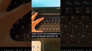 HOW TO EXIT APP IN WINDOWS 10 WITH KEYBOARD SHORTCUT ⌨️#technology #tech #shorts #short screenshot 1