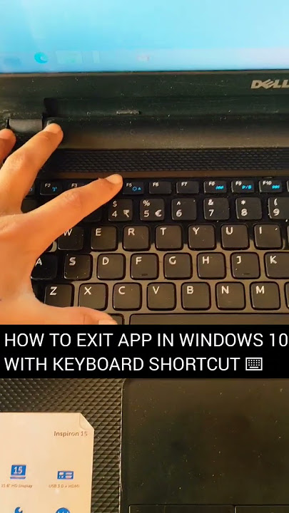 HOW TO EXIT APP IN WINDOWS 10 WITH KEYBOARD SHORTCUT ⌨️#technology #tech #shorts #short