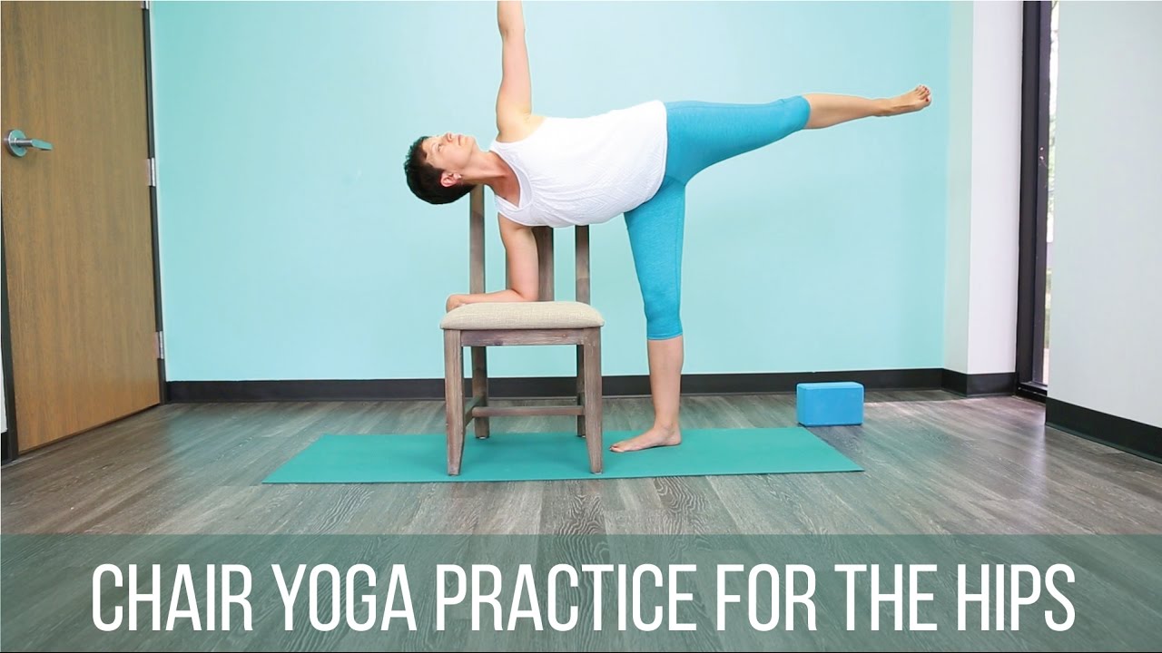 Chair yoga practice for the hips YouTube