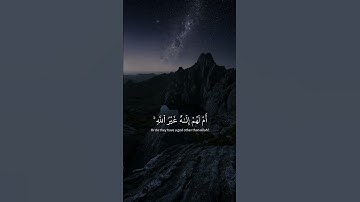 ﴿أم لهم إله غير الله سبحان الله عما يشركون﴾  تلاوة خاشعة للشيخ ناصر القطامي😔