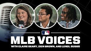 Harold Reynolds talks with MLB Voices broadcasters