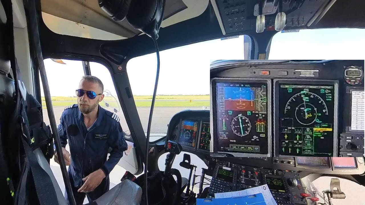 Offshore flight AW139 North Sea, with actual (small) emergency. #aviation #aw139 #pilot #helicopter