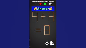 matchstick puzzle|| Remove 2 matches to solve this puzzle#shorts#viralshorts#trendingshorts#math#fun