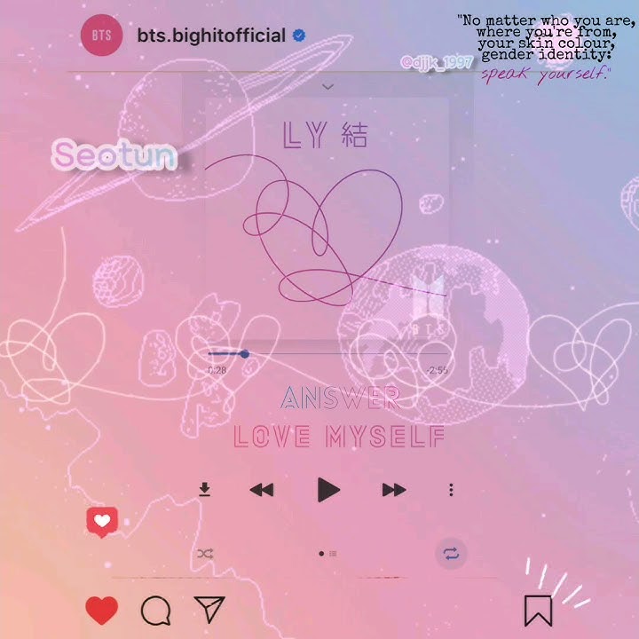 BTS - Answer: Love myself (story wa)