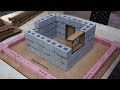 Red Bricklaying - Mini House build - Using Miniature Bricks