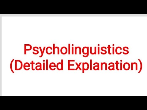 Psycholinguistics | Behaviourism and Mentalism explained in detail Urdu/Hindi