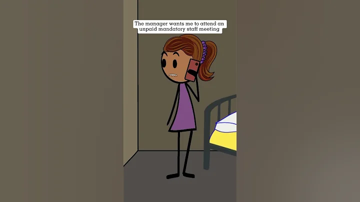 The manager wants me to attend an unpaid mandatory staff meeting| AC: @emfandango| #shorts #short