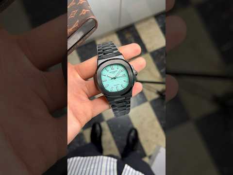 اوه شت کیف پولم افتاد نسخه کمیاب ساعت پتک فیلیپ ناتیلوس مشکی صفحه تیفانی نوراشاپ