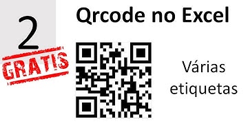 Gerar Qrcode no Excel - Etiquetas