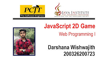 JavaScript 2D Game Development | Java Institute | Jungle Run | Darshana Wishwajith