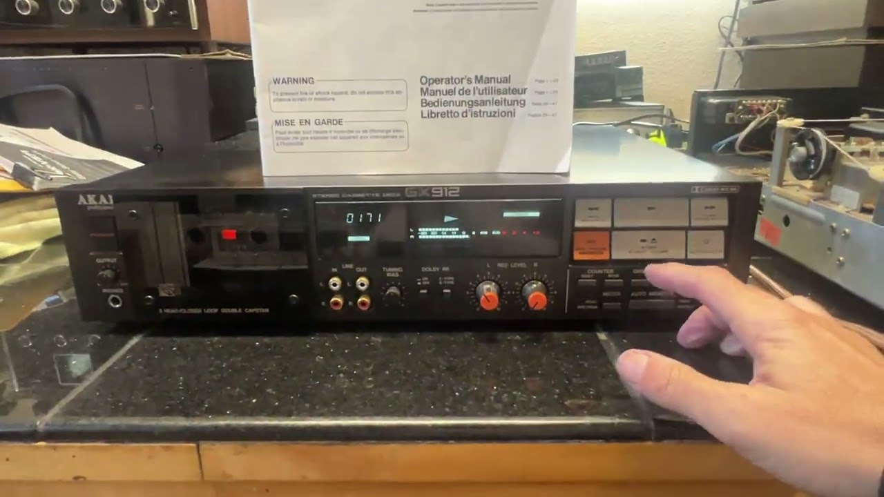 Akai GX-912 3 Head Professional Studio Cassette Deck with