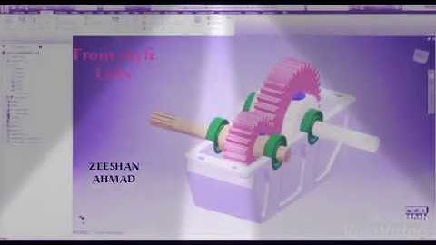 GEAR TRAIN design using Autodesk inventor-project assignment for Skyfi labs online course - zeeshan