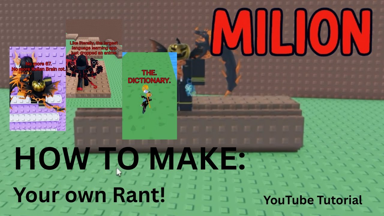 Roblox Rant Maker How to make a Roblox Rant! | YouTube Tutorial - YouTube