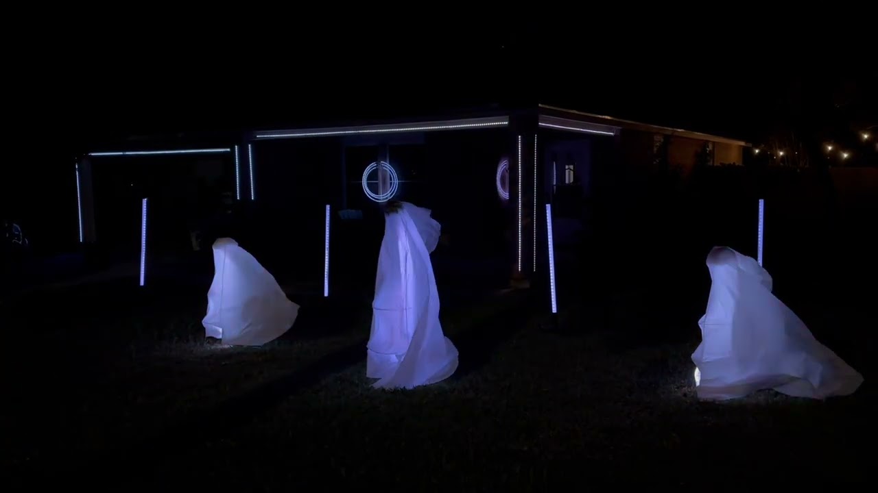 Halloween xLights WLED Light Show! (Haken - Messiah Complex pt. I&II) 10-30-2023