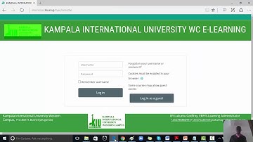Video conferencing illustration using BigblueButton embedded in KIU western campus Moodle LMS