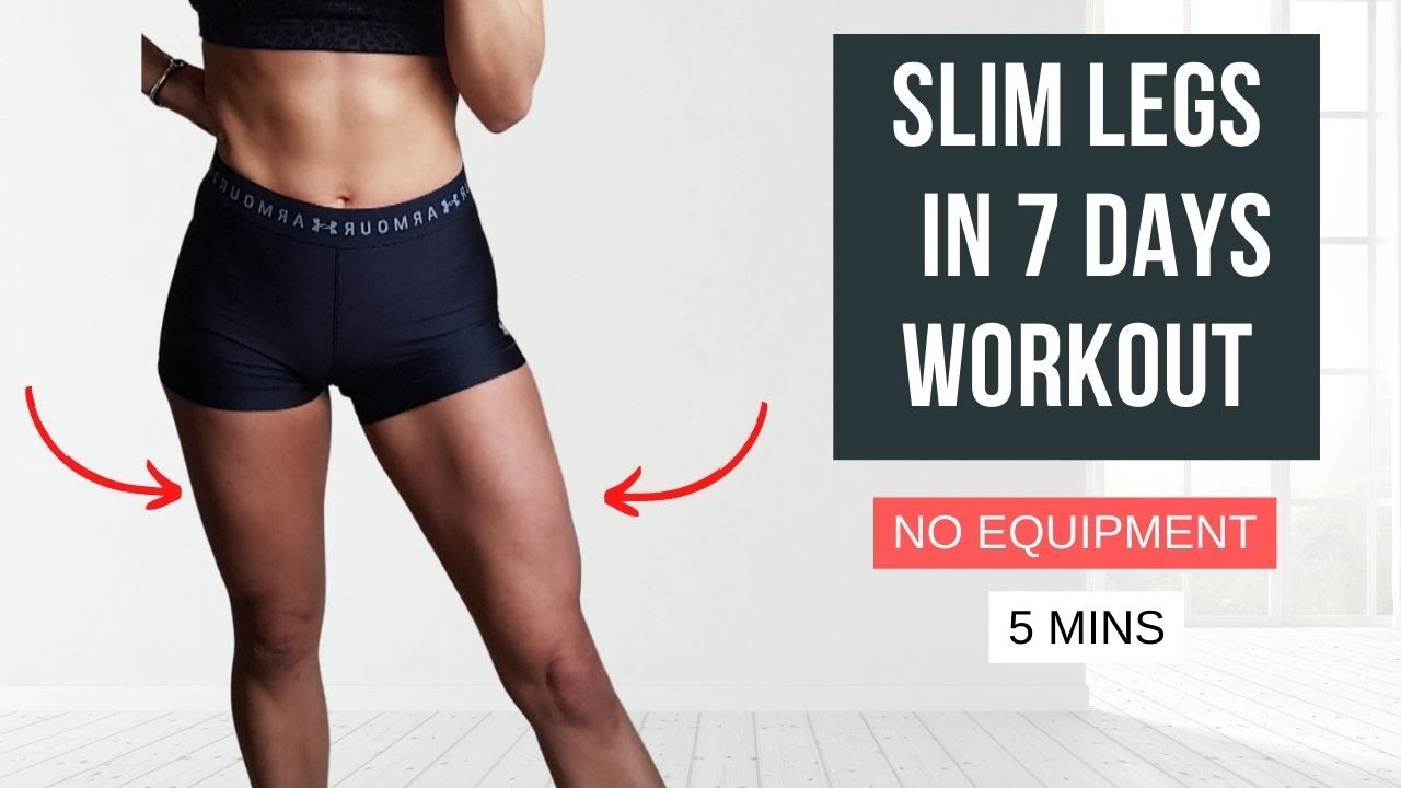 SLIM and TONED LEGS in 7 Days 5 minute Home Workout YouTube