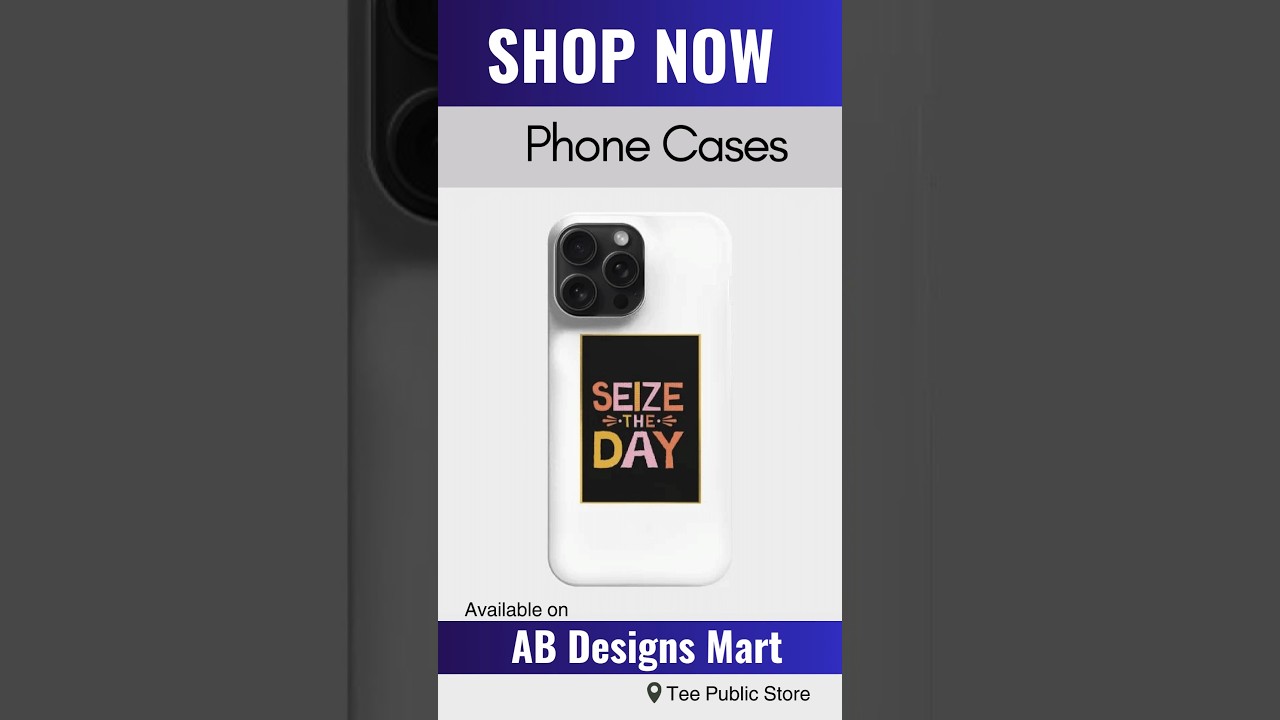 Seize The Day Phone Cases, T-Shirts, Hoodies, Kids Apparel, Coffee Mugs and more 