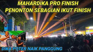 Mahardika pro finish,sebagian penonton ikut pulang, karnaval sbrsuko Gempol benar2 membludak 