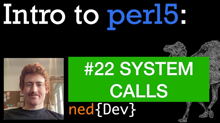 perl5 #22: SYSTEM CALLS // How to call a system command from perl