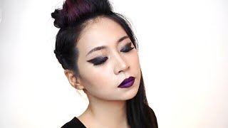 Gothic Makeup Look with Punk Hairstyle