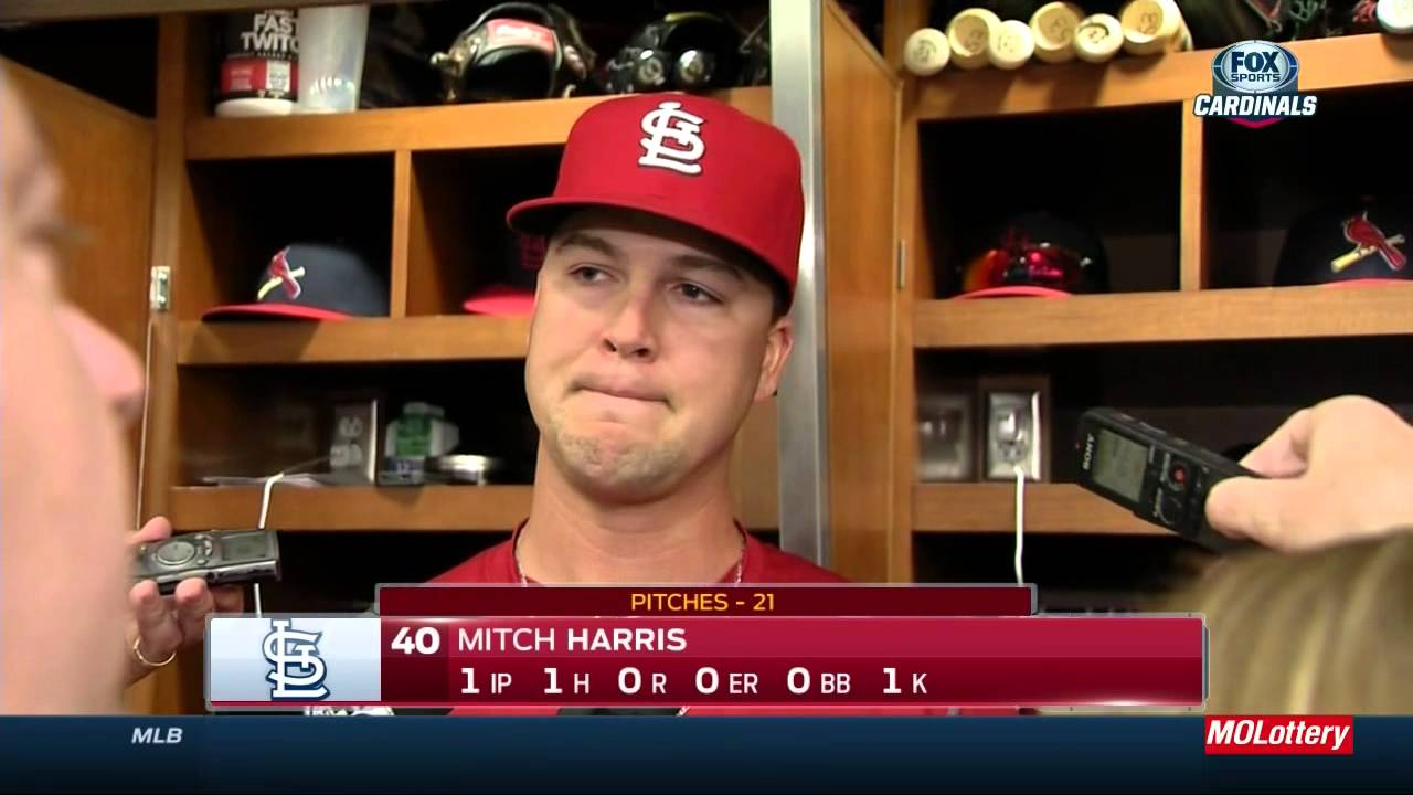 Mitch Harris gets first big league win - YouTube