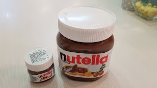 Nutella 400g and 25g Unboxing Product Opening