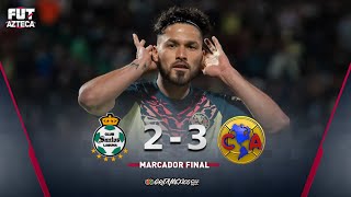 Santos 2-3 América | Resumen | Jornada 5 Grita México BBVA Clausura 2022