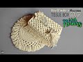 Macrame Tissue Box Cover With Flowers | Tutorial Sarung Kotak Tisu Macrame dengan Aksesoris Bunga