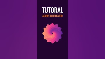 Create an abstract gradient spiral in Adobe Illustrator with this quick #tutorial #AdobeIllustrator