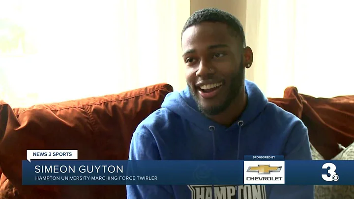 Hampton University twirler Simeon Guyton goes vira...
