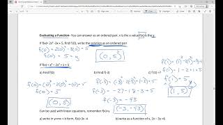MATH 56 B 6 Intro to Functions
