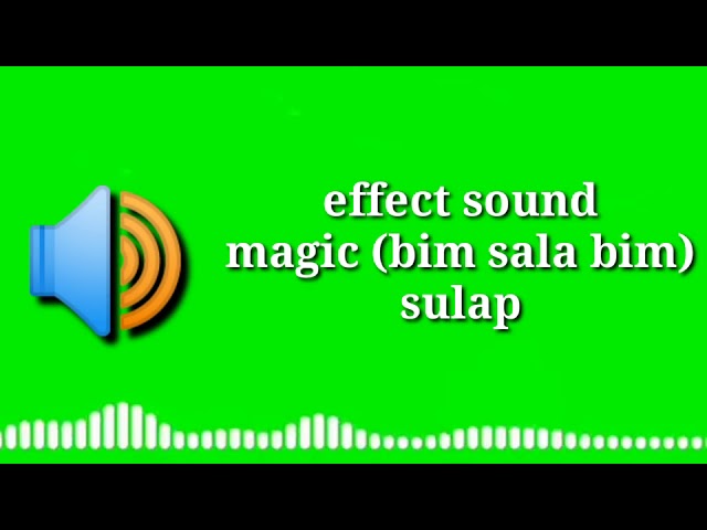 Backsound//suara sulap magic#effectyoutube#backsound class=
