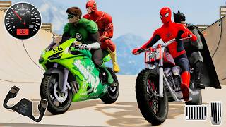 Superhero Car Stunt Racing 3D - Mega Ramps Car and Bike Driving Tracks - Android GamePlay screenshot 3