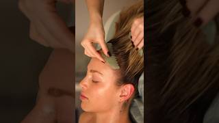 HEAD TINGLES 🌿 Gua Sha Massage benefits in the comments! #guasha #massage