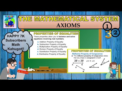 Axioms as a Proof in Geometry : Properties of Equality / Properties of Congruence (Tagalog)