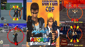 Virtua Cop - Full Playthrough (Mame  0.248)