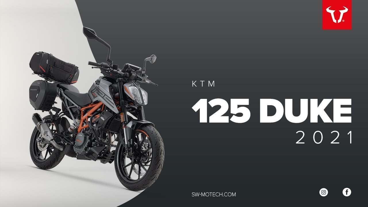 KTM Duke - High-quality motorcycle accessories from SW-MOTECH - YouTube