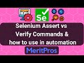 Selenium Assert vs Verify Commands and how to use in automation