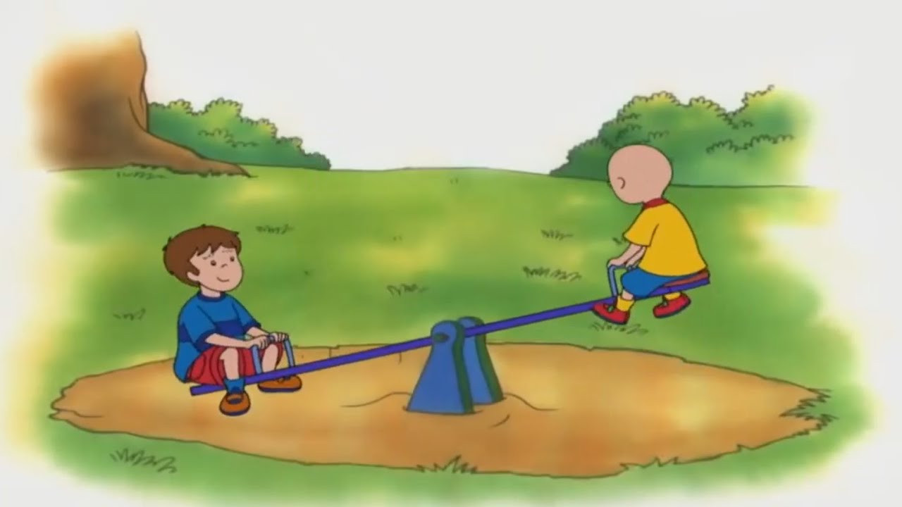 Caillou falls off the seesaw Youtube Poop YouTube