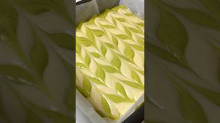 Pistachio Zebra Cake💚Hypnotic Pattern #pistachiocake #zebracake #cakeart #cakeshorts #baking